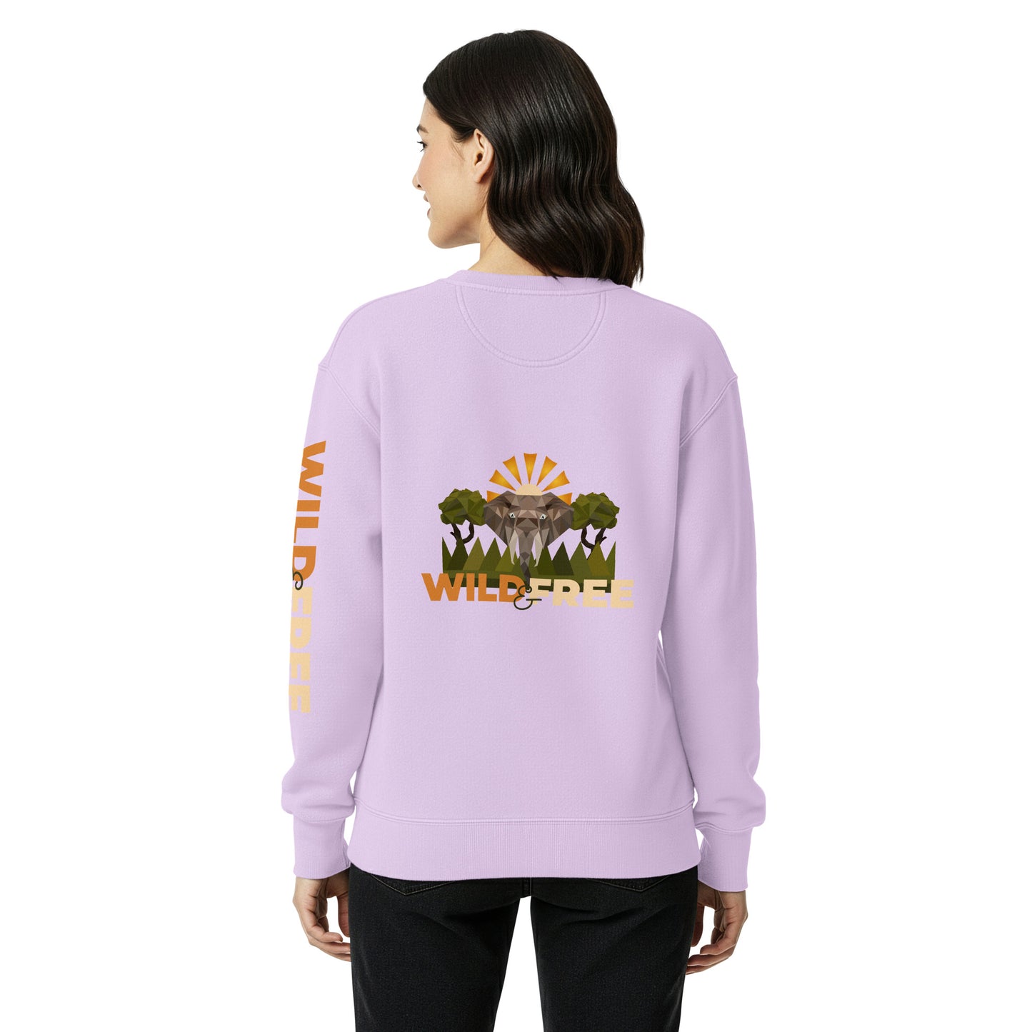 Roaming Giant Sweatshirt - Elephant Graphic Sweatshirt - ELMUGO