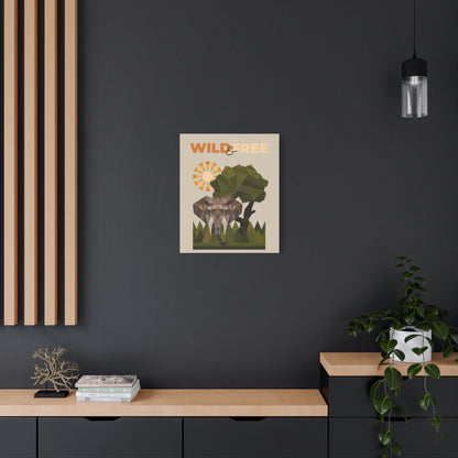 Savannah Geometry Canvas Art Vertical - African Geometric Print - ELMUGO