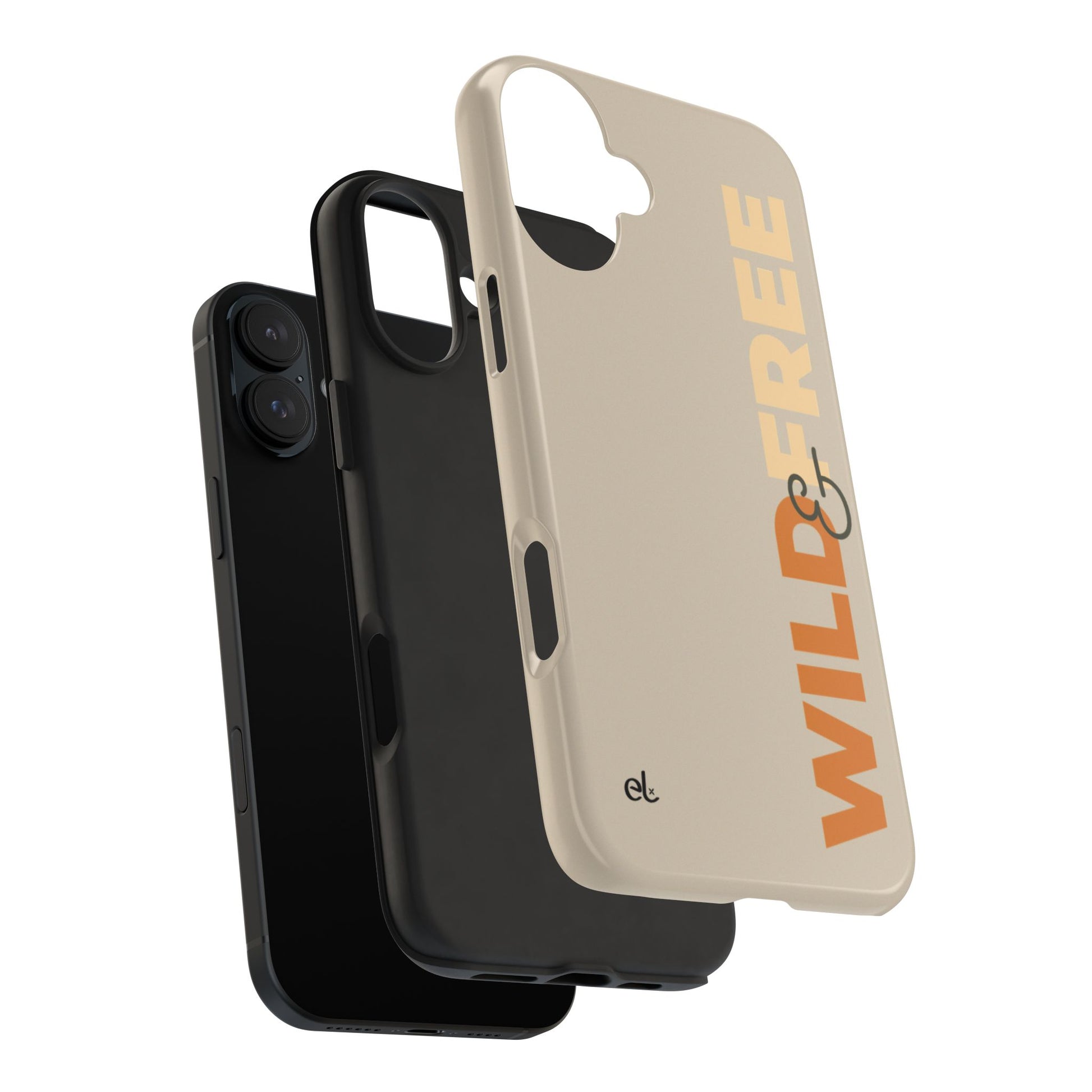 Wild & Free Phone Case Beige - African Wildlife Phone Cover - ELMUGO