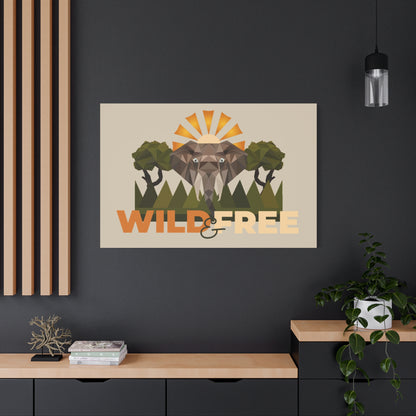 Savannah Geometry Canvas Art - African Geometric Print - ELMUGO