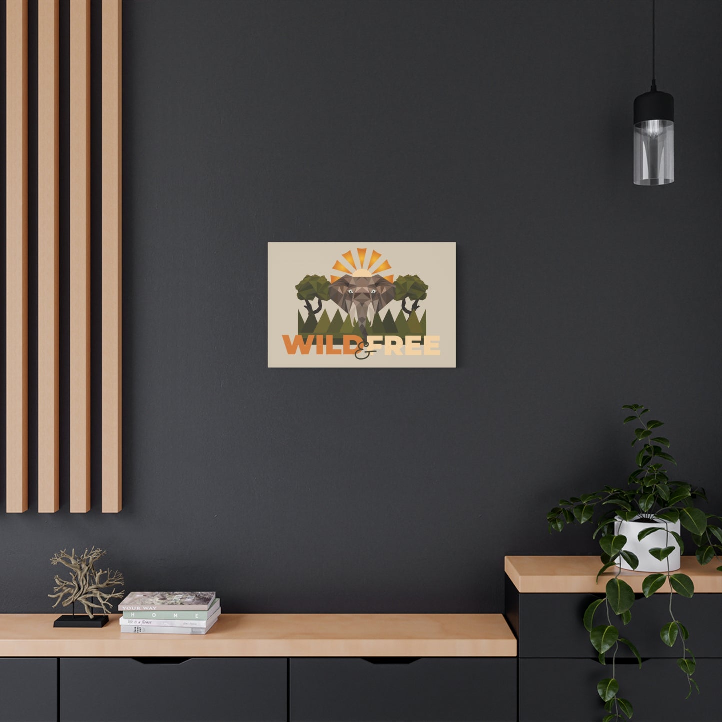 Savannah Geometry Canvas Art - African Geometric Print - ELMUGO