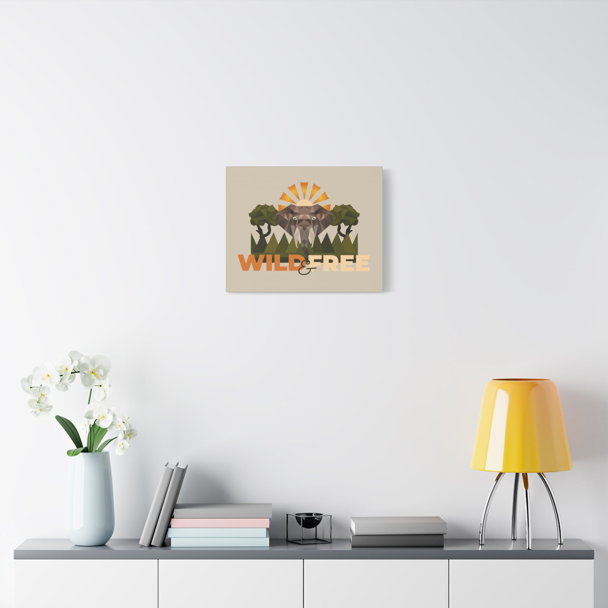 Savannah Geometry Canvas Art - African Geometric Print - ELMUGO