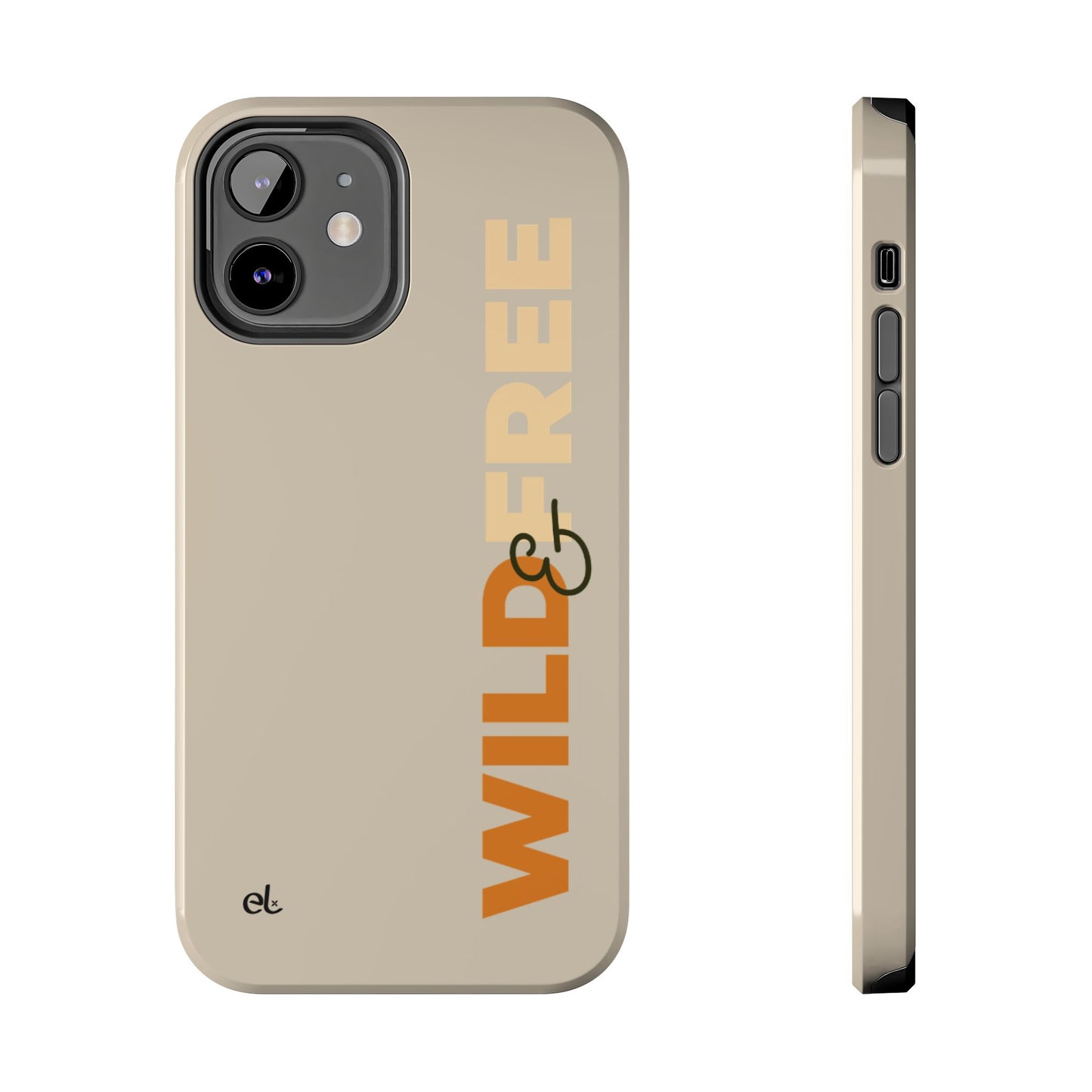 Wild & Free Phone Case Beige - African Wildlife Phone Cover - ELMUGO