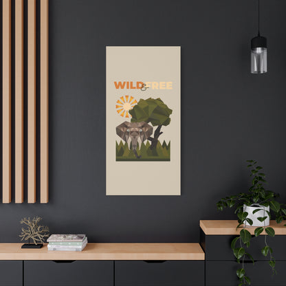 Savannah Geometry Canvas Art Vertical - African Geometric Print - ELMUGO