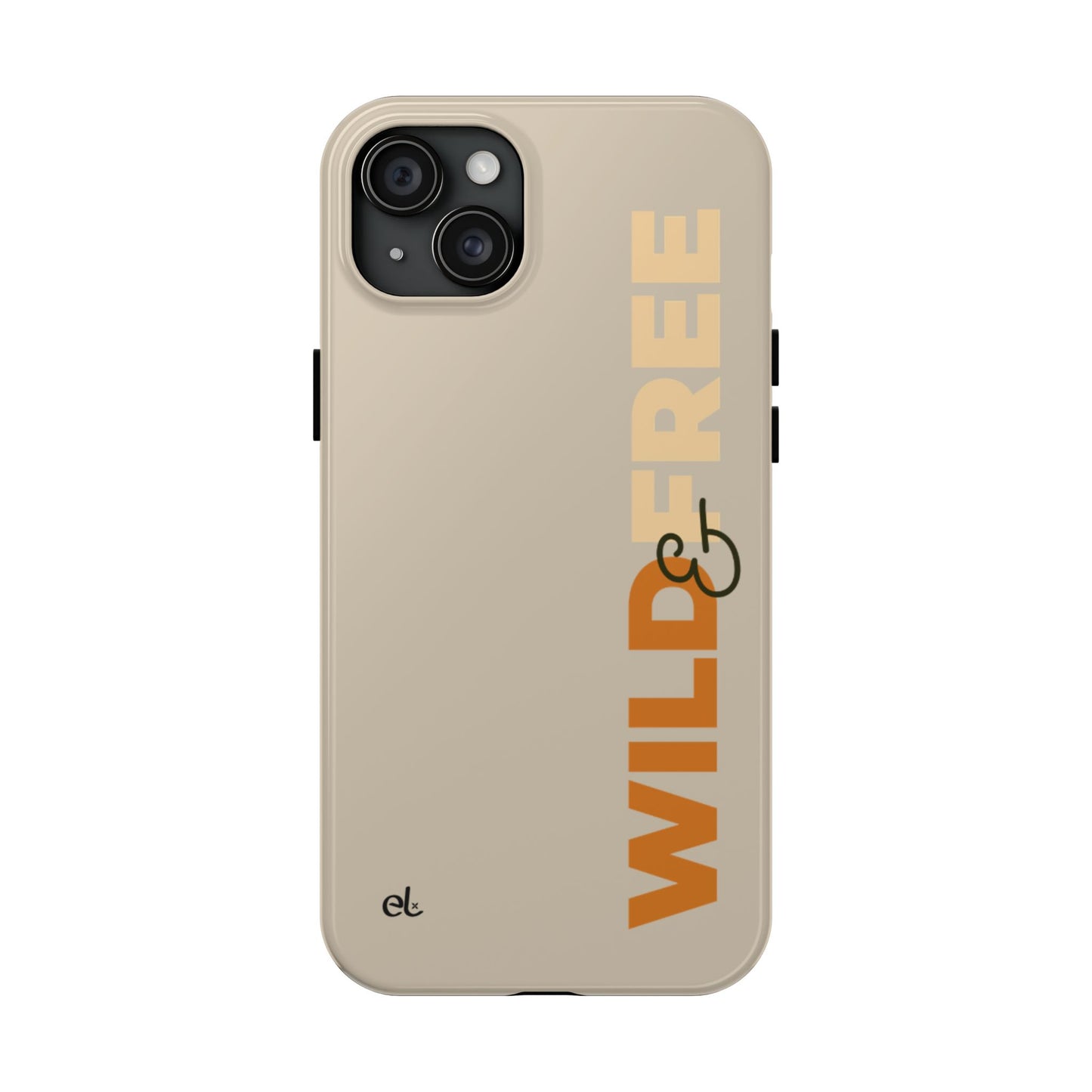 Wild & Free Phone Case Beige - African Wildlife Phone Cover - ELMUGO