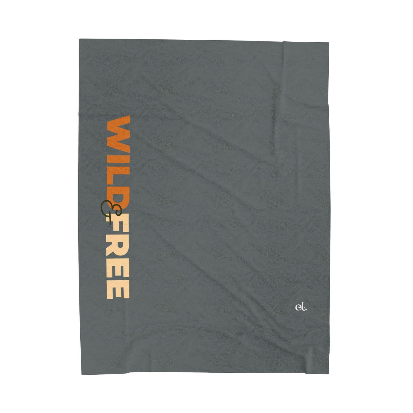 Wild & Free Plush Blanket Dark Grey - African Wildlife Throw - ELMUGO
