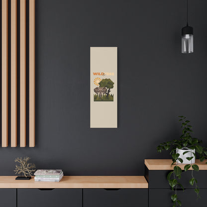 Savannah Geometry Canvas Art Vertical - African Geometric Print - ELMUGO
