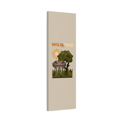 Savannah Geometry Canvas Art Vertical - African Geometric Print - ELMUGO

