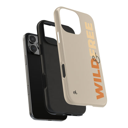 Wild & Free Phone Case Beige - African Wildlife Phone Cover - ELMUGO