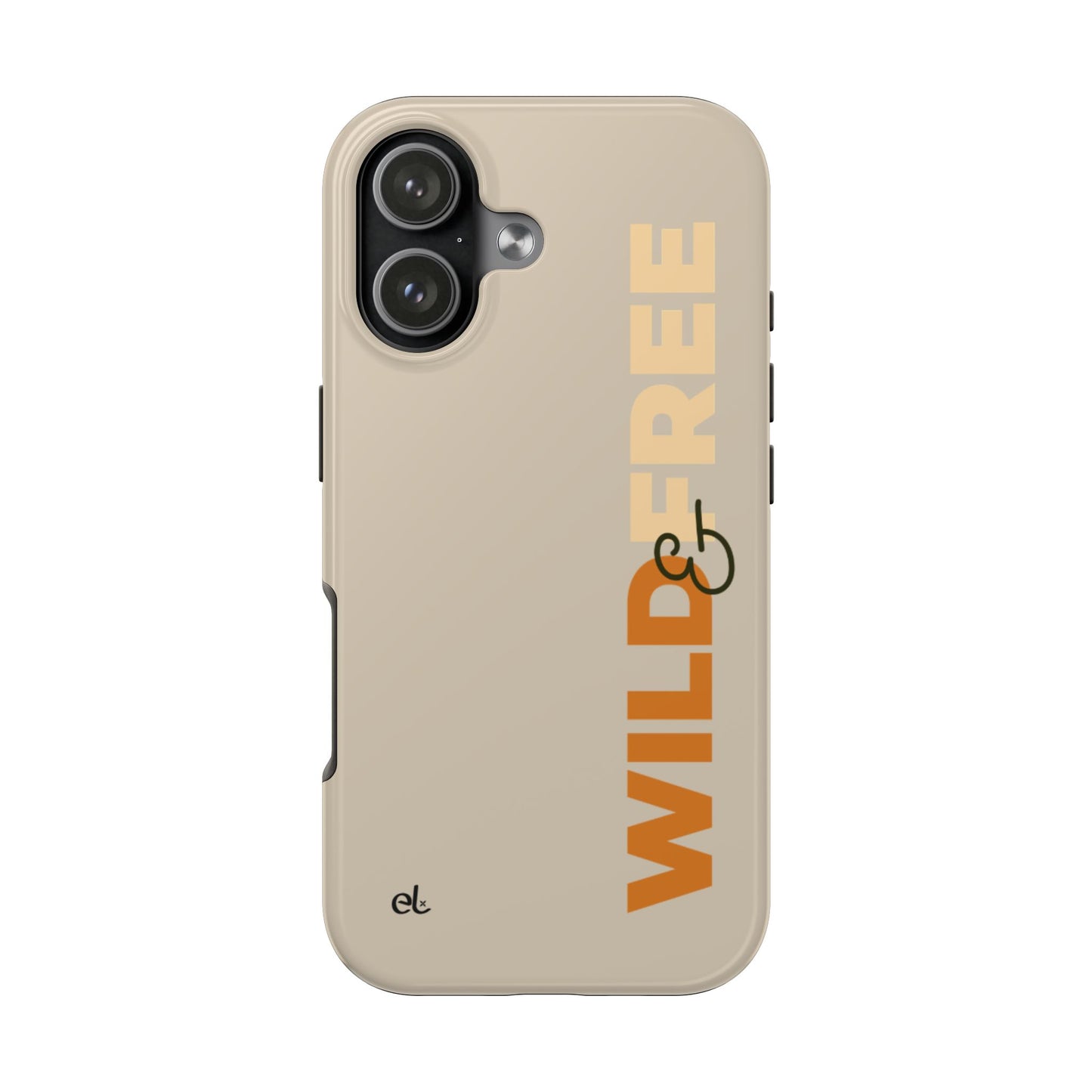 Wild & Free Phone Case Beige - African Wildlife Phone Cover - ELMUGO