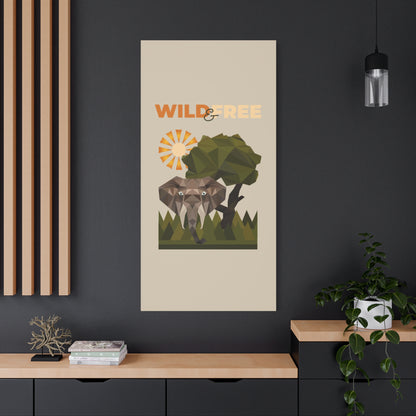 Savannah Geometry Canvas Art Vertical - African Geometric Print - ELMUGO