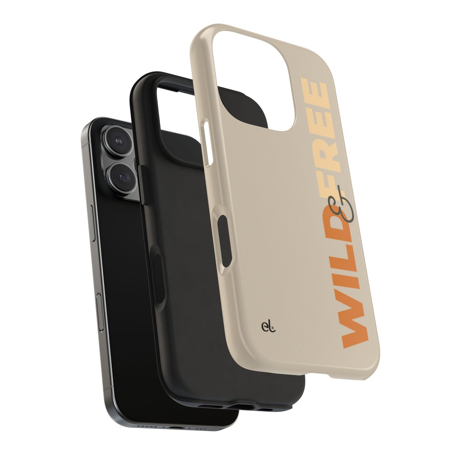 Wild & Free Phone Case Beige - African Wildlife Phone Cover - ELMUGO