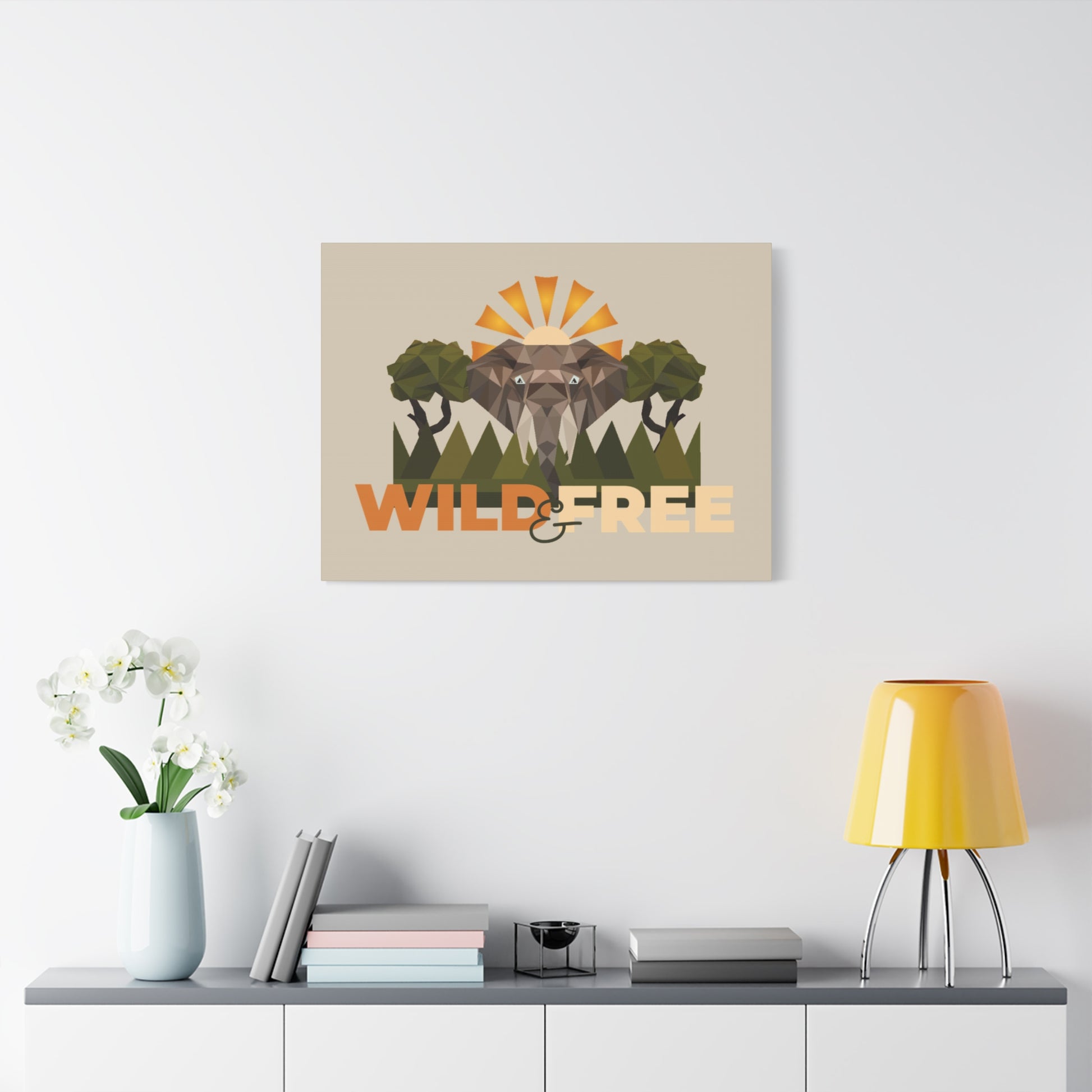 Savannah Geometry Canvas Art - African Geometric Print - ELMUGO
