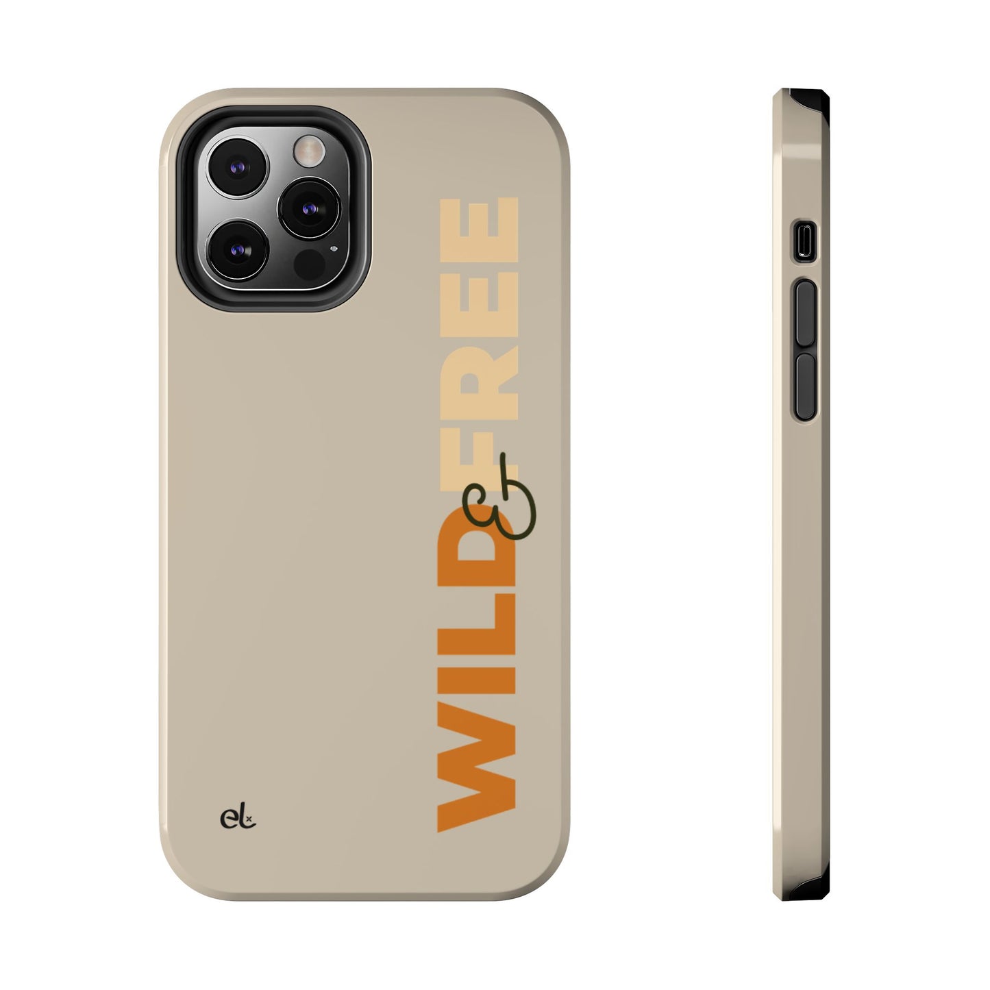 Wild & Free Phone Case Beige - African Wildlife Phone Cover - ELMUGO