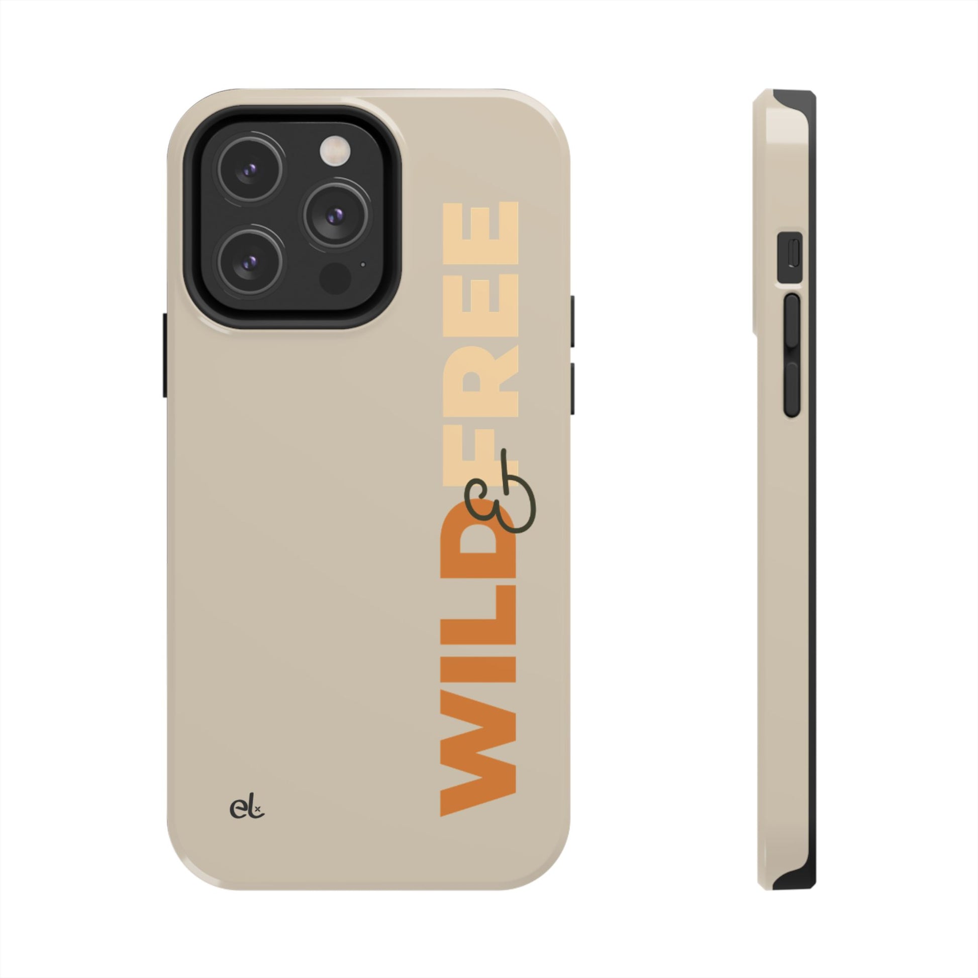 Wild & Free Phone Case Beige - African Wildlife Phone Cover - ELMUGO

