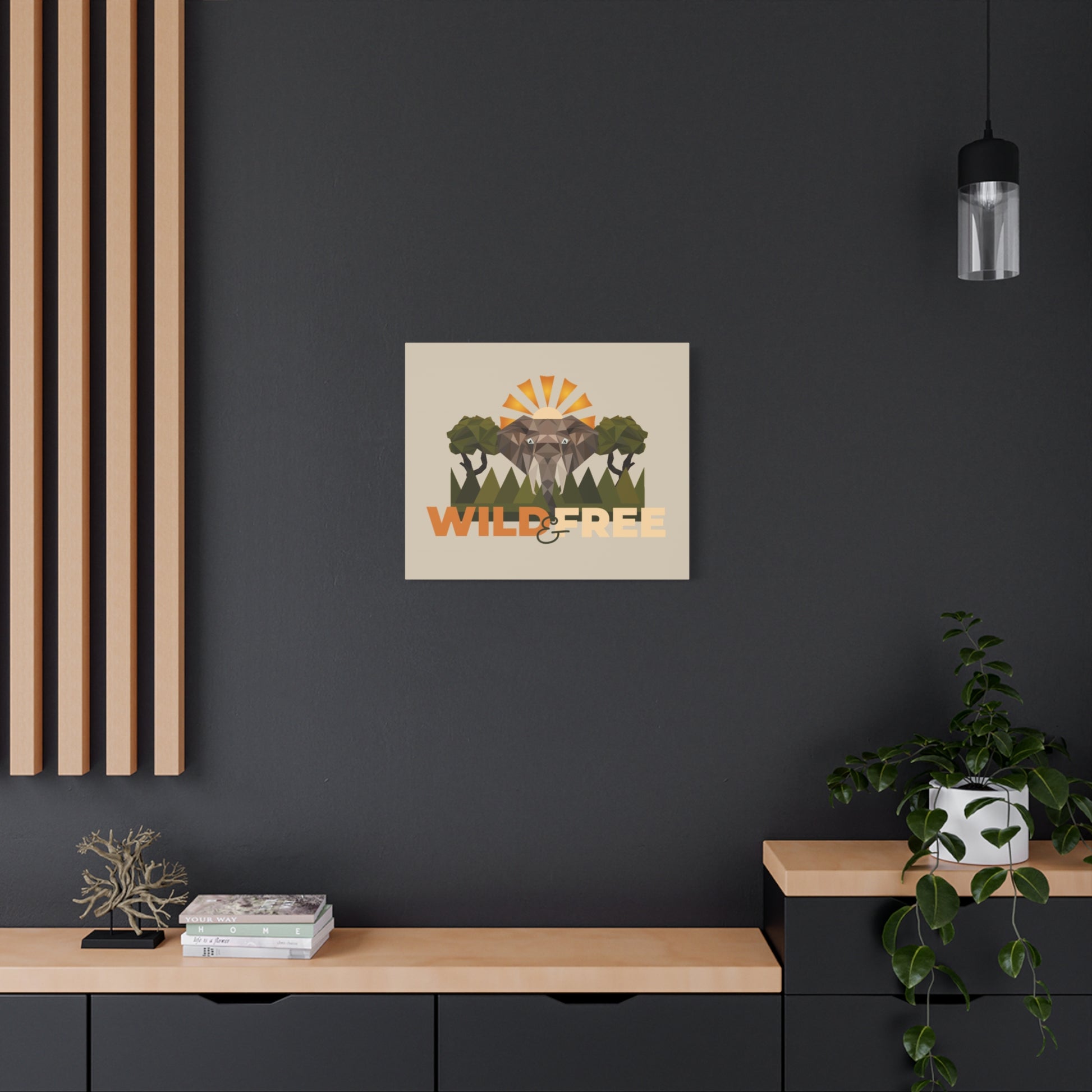 Savannah Geometry Canvas Art - African Geometric Print - ELMUGO