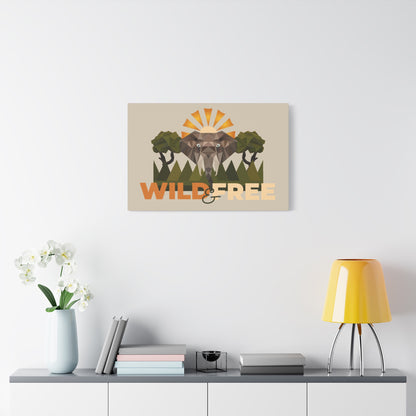 Savannah Geometry Canvas Art - African Geometric Print - ELMUGO