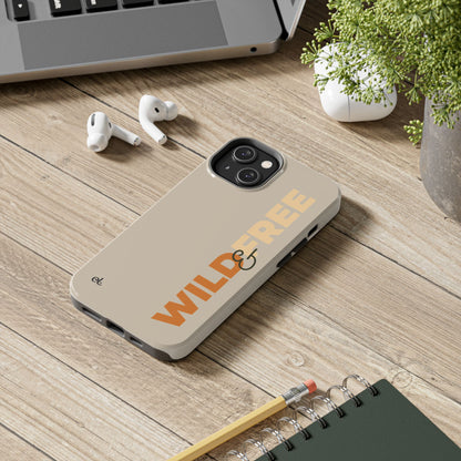 Wild & Free Phone Case Beige - African Wildlife Phone Cover - ELMUGO