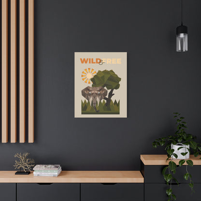 Savannah Geometry Canvas Art Vertical - African Geometric Print - ELMUGO