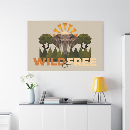 Savannah Geometry Canvas Art - African Geometric Print - ELMUGO