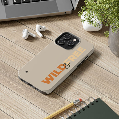 Wild & Free Phone Case Beige - African Wildlife Phone Cover - ELMUGO