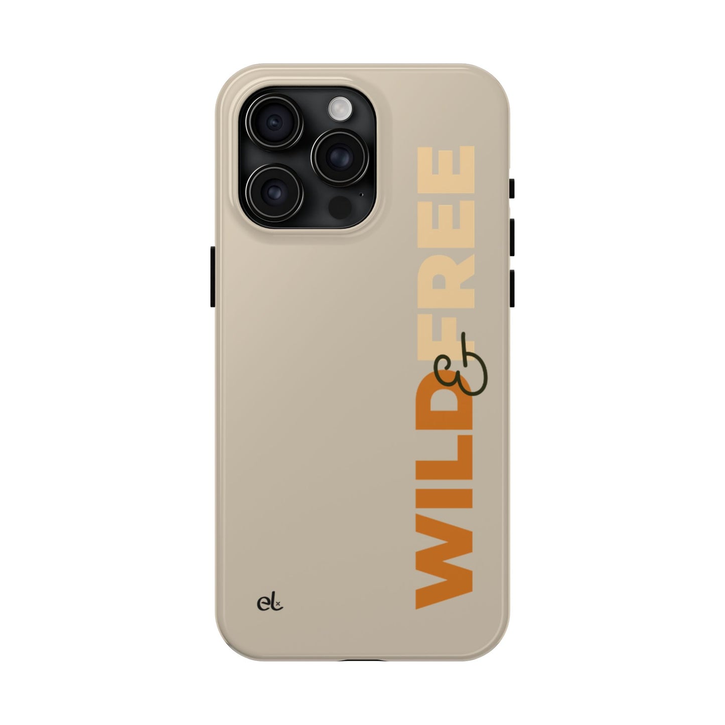 Wild & Free Phone Case Beige - African Wildlife Phone Cover - ELMUGO