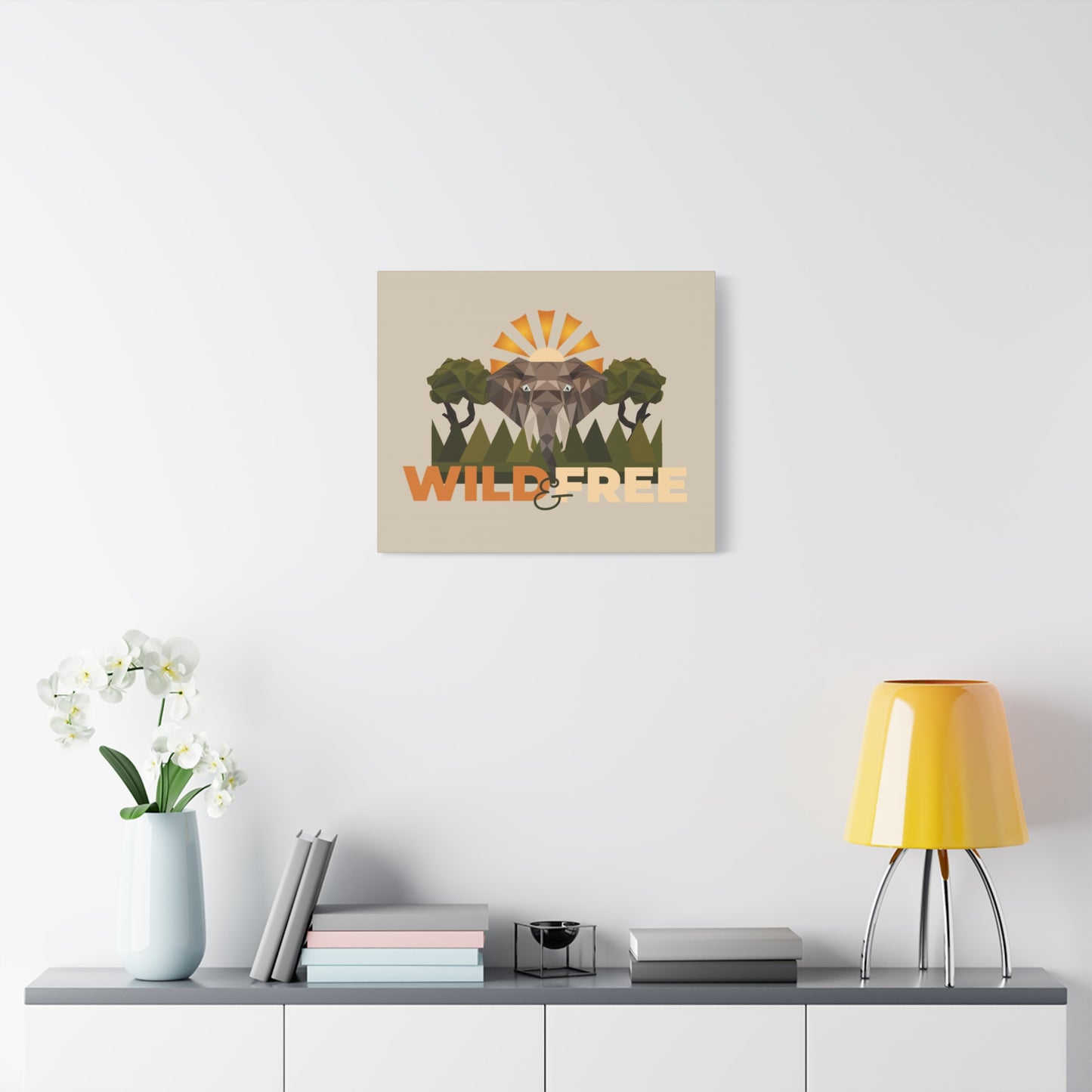 Savannah Geometry Canvas Art - African Geometric Print - ELMUGO