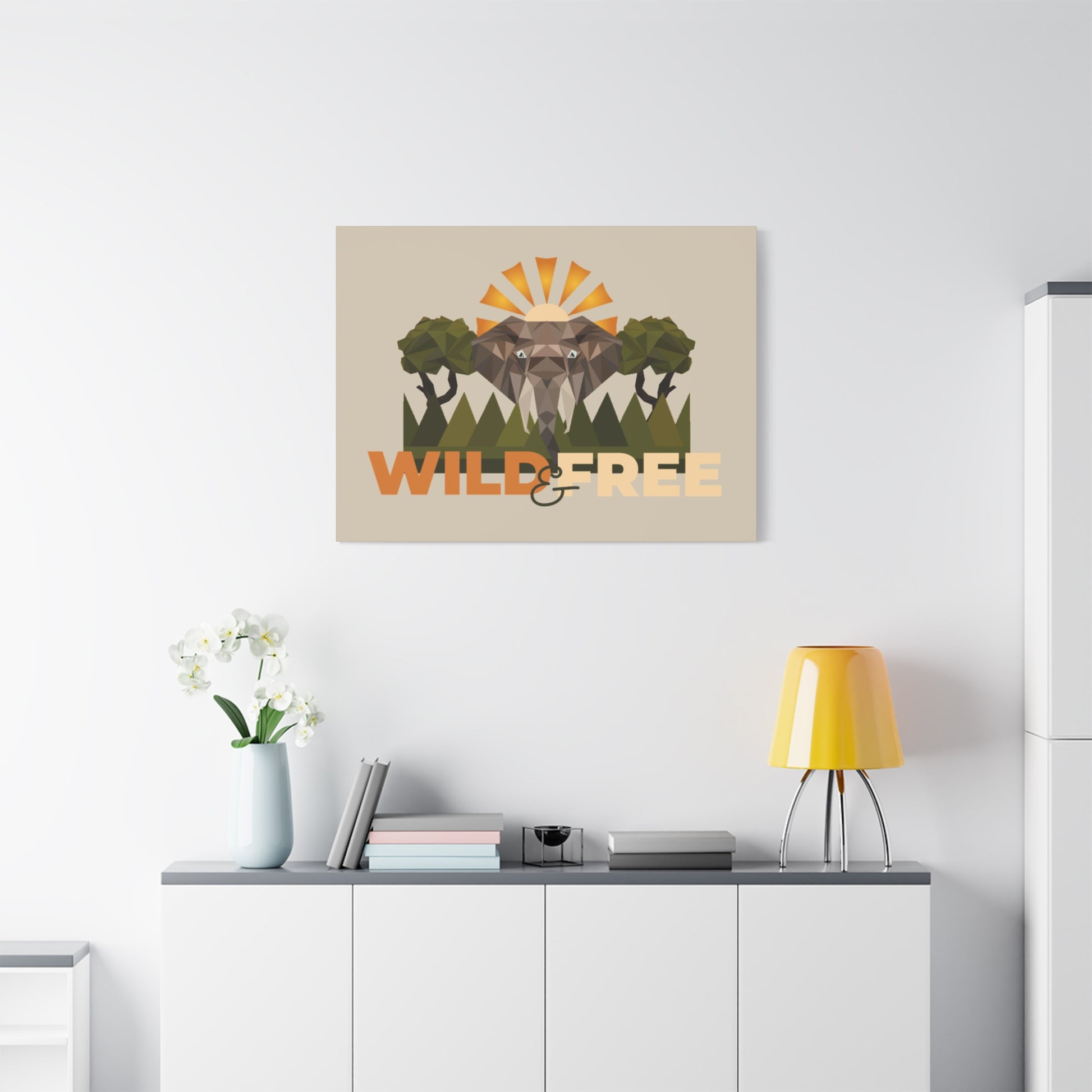 Savannah Geometry Canvas Art - African Geometric Print - ELMUGO