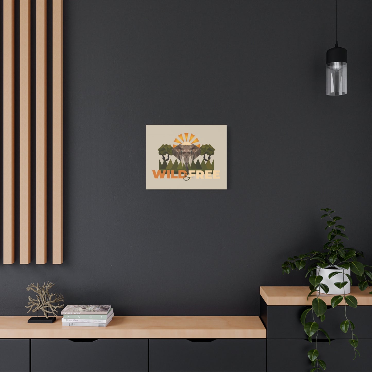 Savannah Geometry Canvas Art - African Geometric Print - ELMUGO