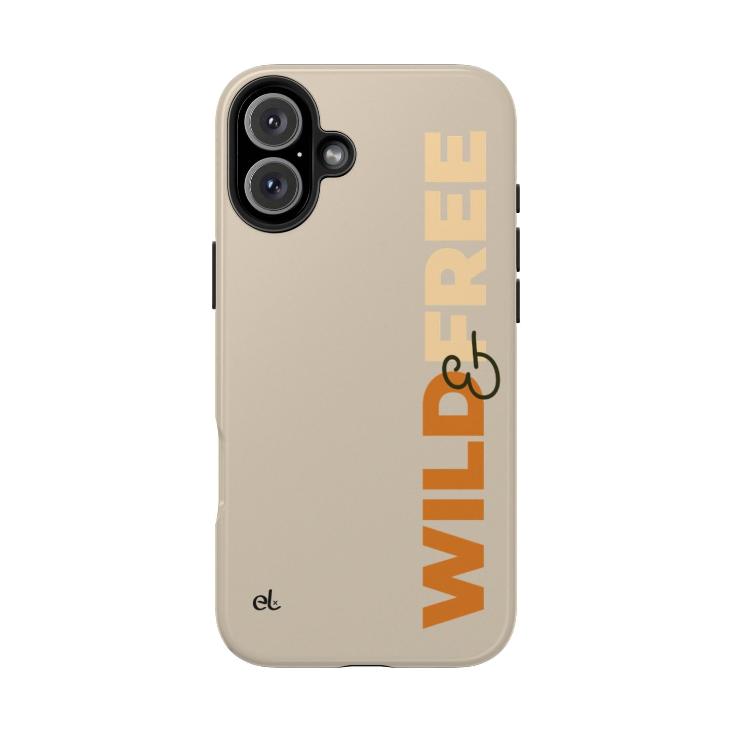 Wild & Free Phone Case Beige - African Wildlife Phone Cover - ELMUGO