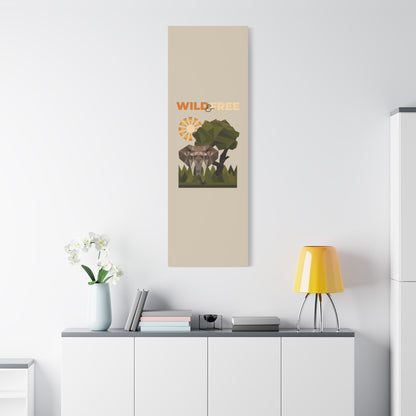 Savannah Geometry Canvas Art Vertical - African Geometric Print - ELMUGO
