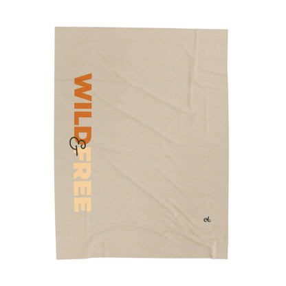 Wild & Free Plush Blanket Beige - Safari Wildlife Throw Blanket - ELMUGO