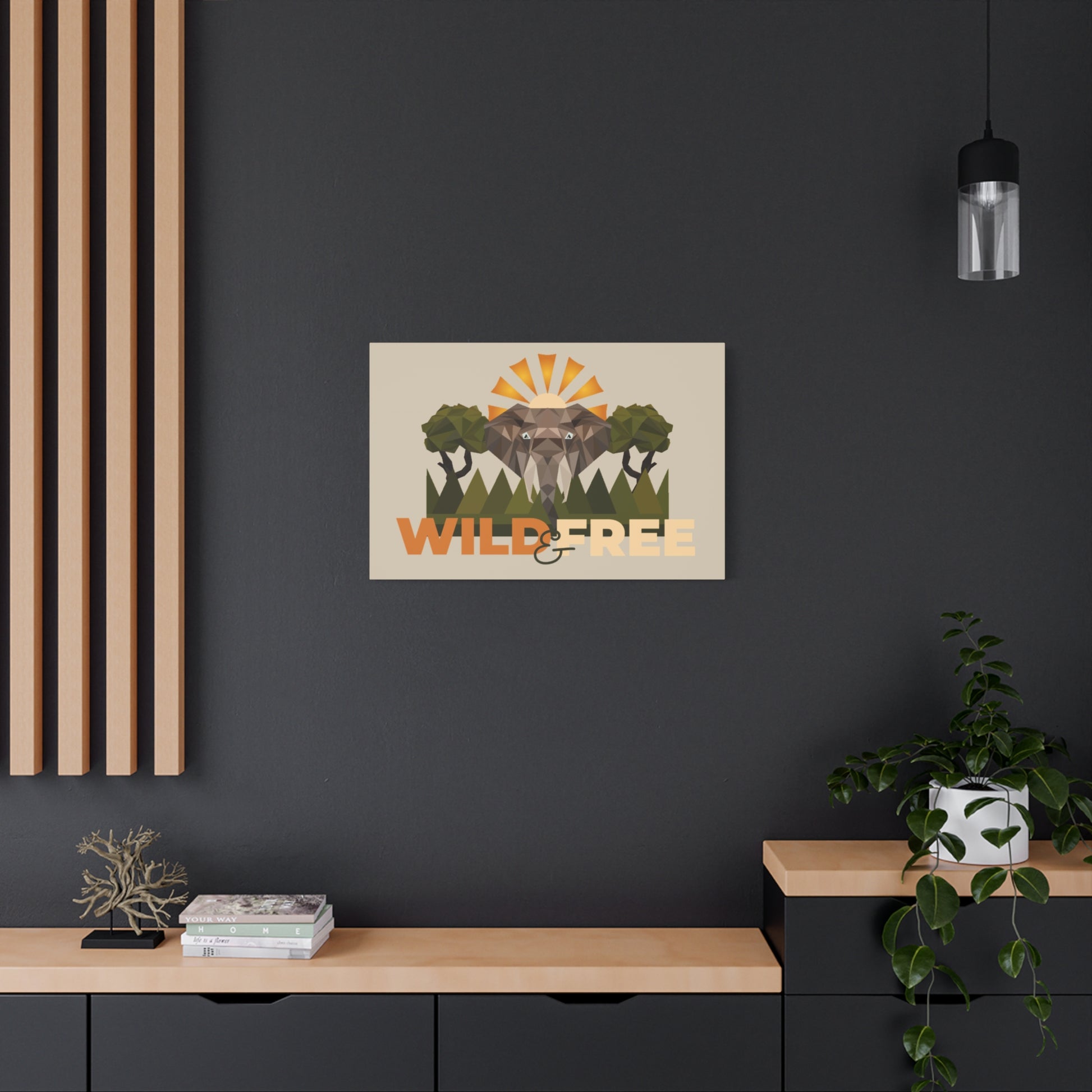 Savannah Geometry Canvas Art - African Geometric Print - ELMUGO