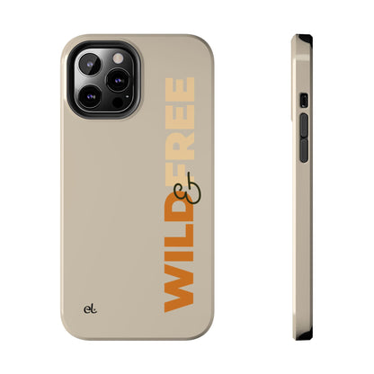 Wild & Free Phone Case Beige - African Wildlife Phone Cover - ELMUGO