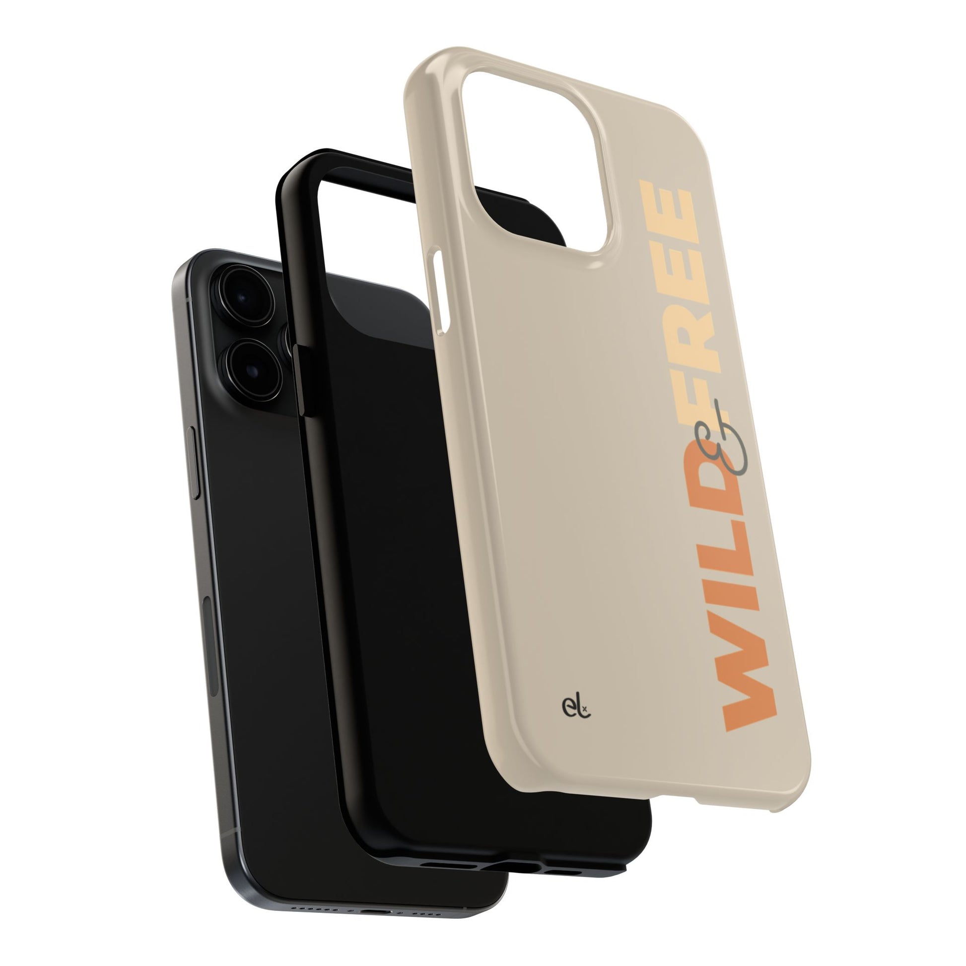Wild & Free Phone Case Beige - African Wildlife Phone Cover - ELMUGO