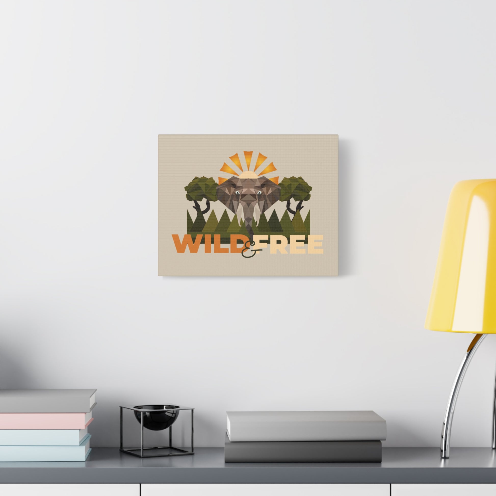 Savannah Geometry Canvas Art - African Geometric Print - ELMUGO