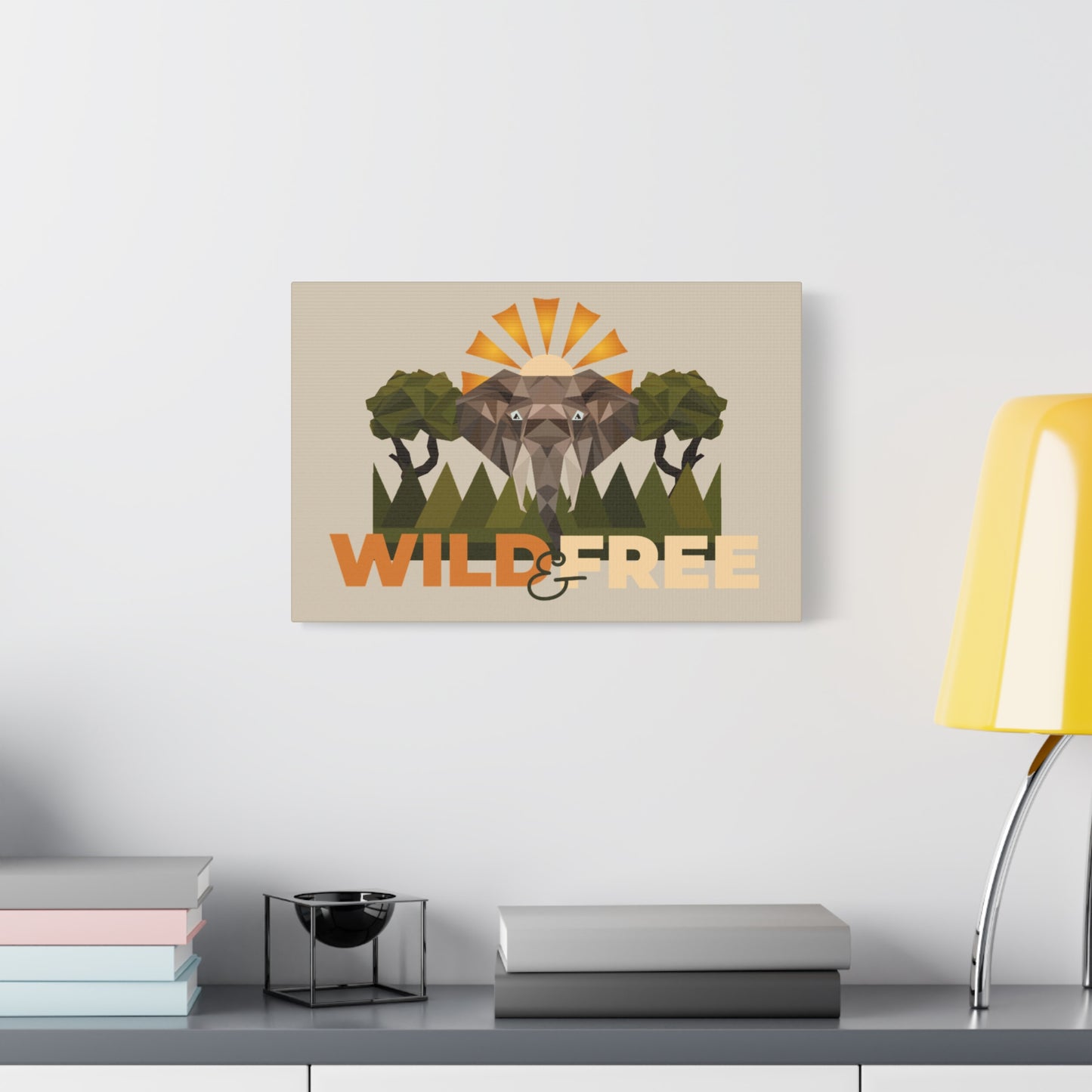 Savannah Geometry Canvas Art - African Geometric Print - ELMUGO