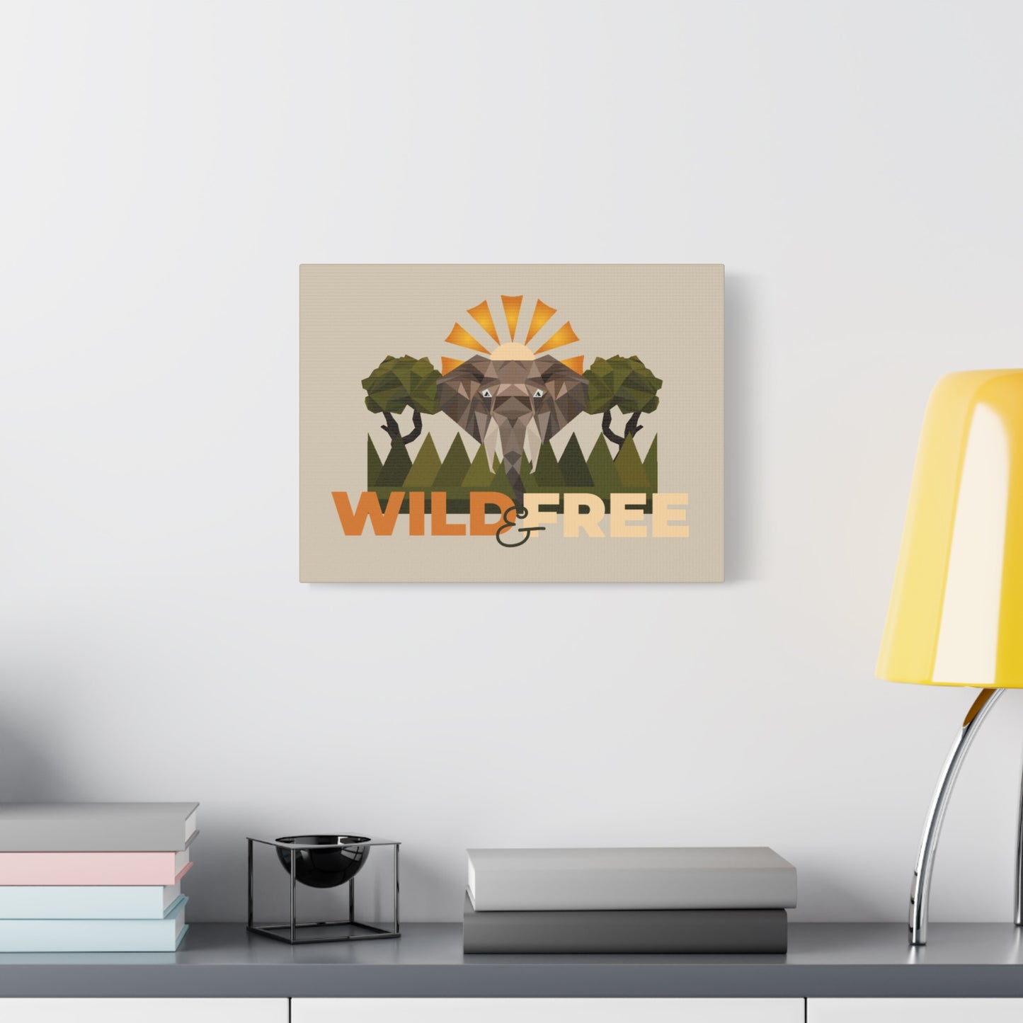 Savannah Geometry Canvas Art - African Geometric Print - ELMUGO