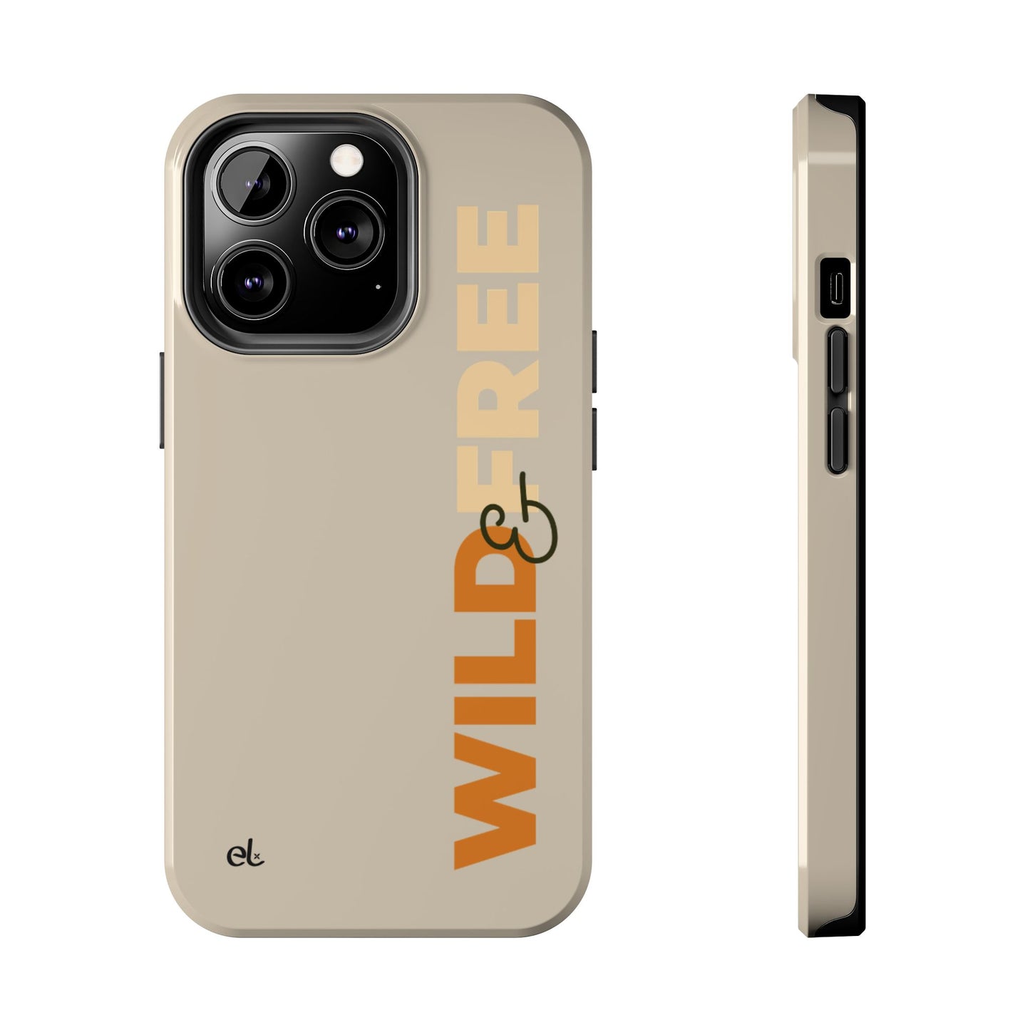 Wild & Free Phone Case Beige - African Wildlife Phone Cover - ELMUGO