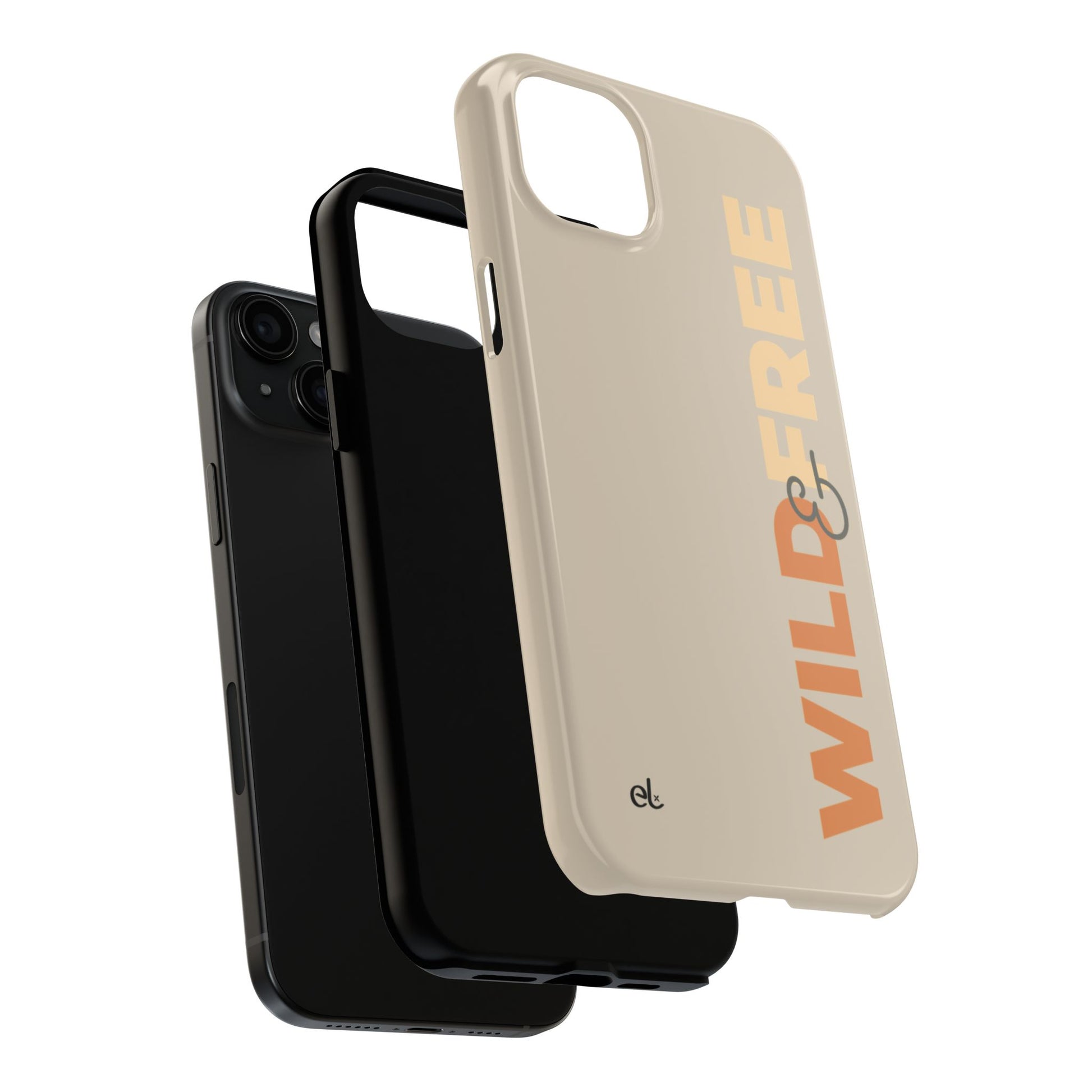Wild & Free Phone Case Beige - African Wildlife Phone Cover - ELMUGO