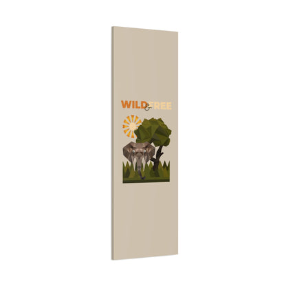 Savannah Geometry Canvas Art Vertical - African Geometric Print - ELMUGO