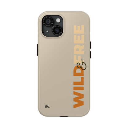 Wild & Free Phone Case Beige - African Wildlife Phone Cover - ELMUGO