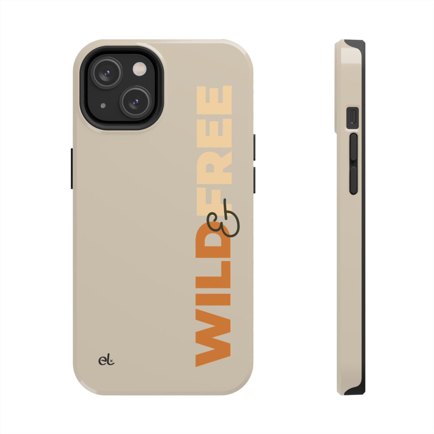 Wild & Free Phone Case Beige - African Wildlife Phone Cover - ELMUGO
