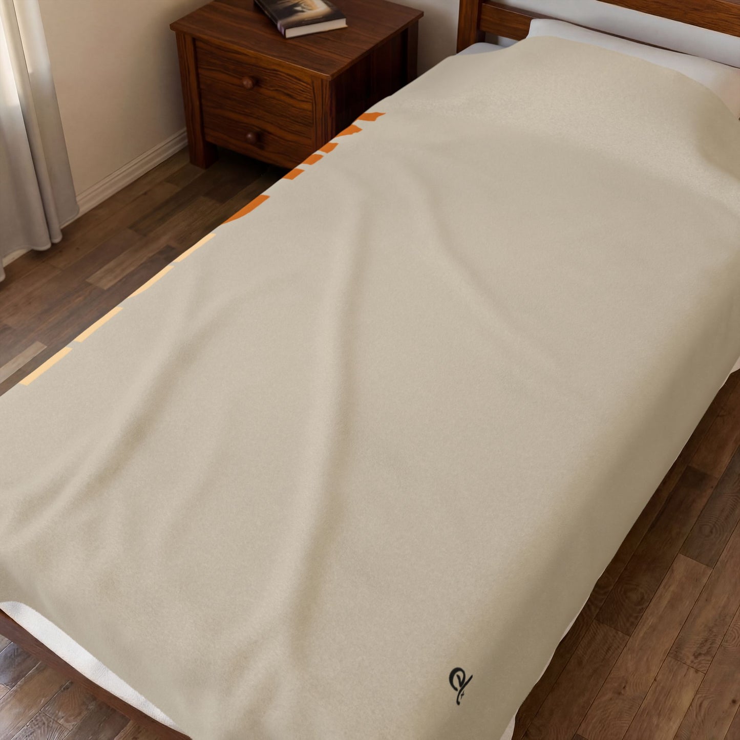 Wild & Free Plush Blanket Beige - Safari Wildlife Throw Blanket - ELMUGO