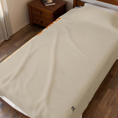 Wild & Free Plush Blanket Beige - Safari Wildlife Throw Blanket - ELMUGO