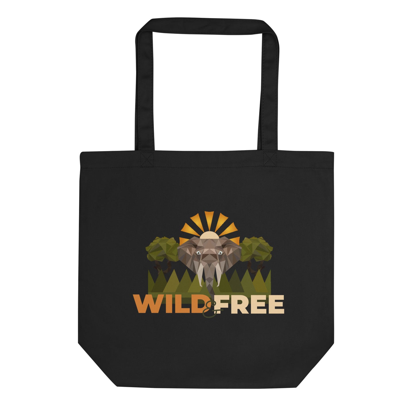 Roaming Giant Tote Bag - Elephant Graphic Tote - ELMUGO