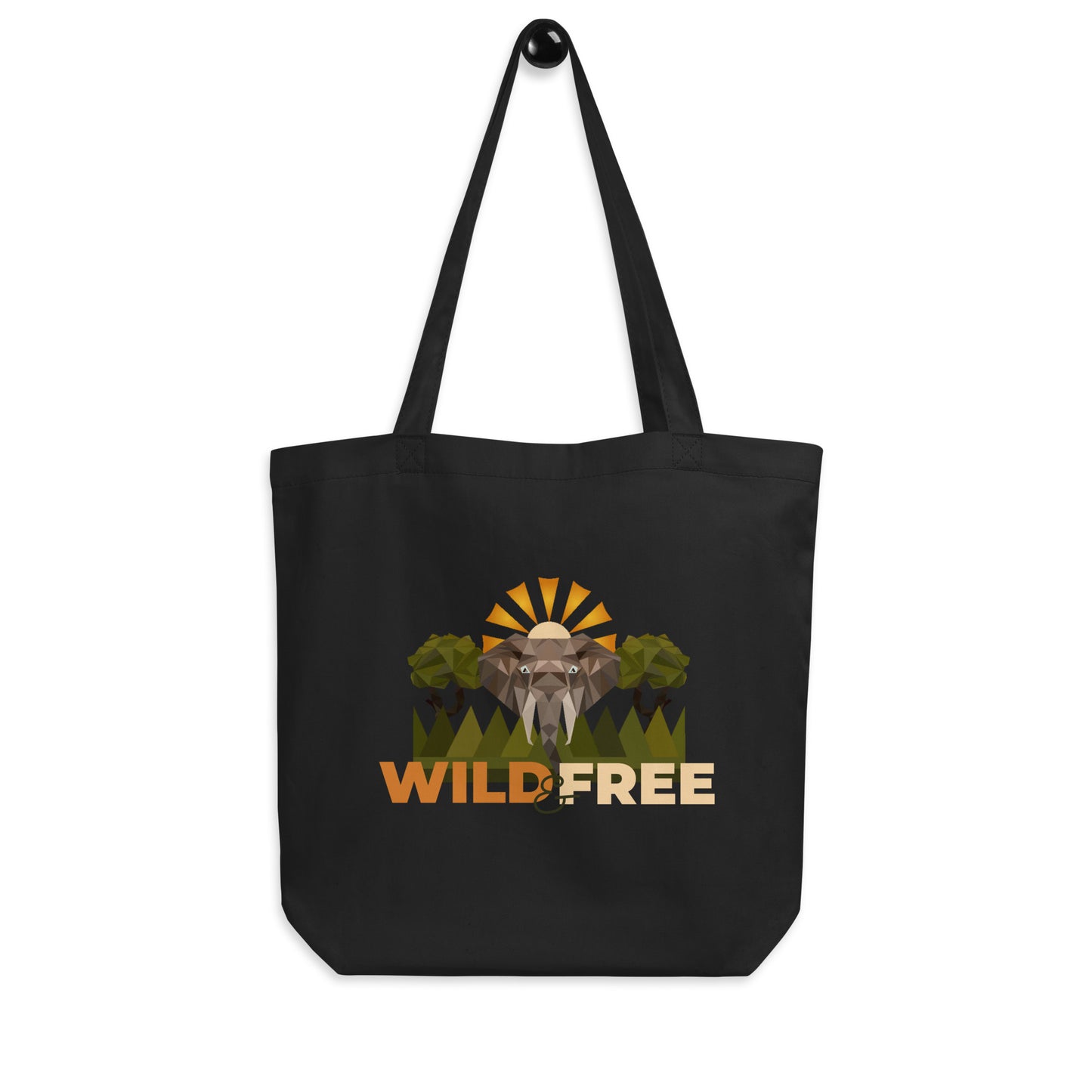 Roaming Giant Tote Bag - Elephant Graphic Tote - ELMUGO