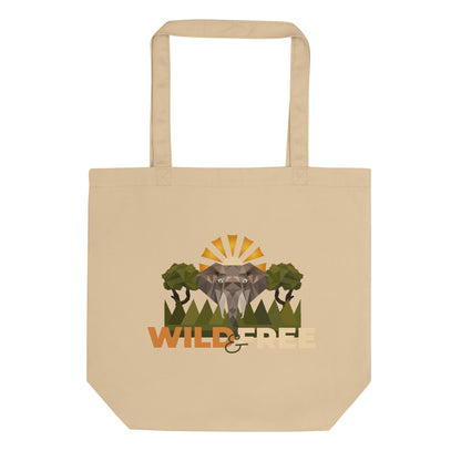 Roaming Giant Tote Bag - Elephant Graphic Tote - ELMUGO