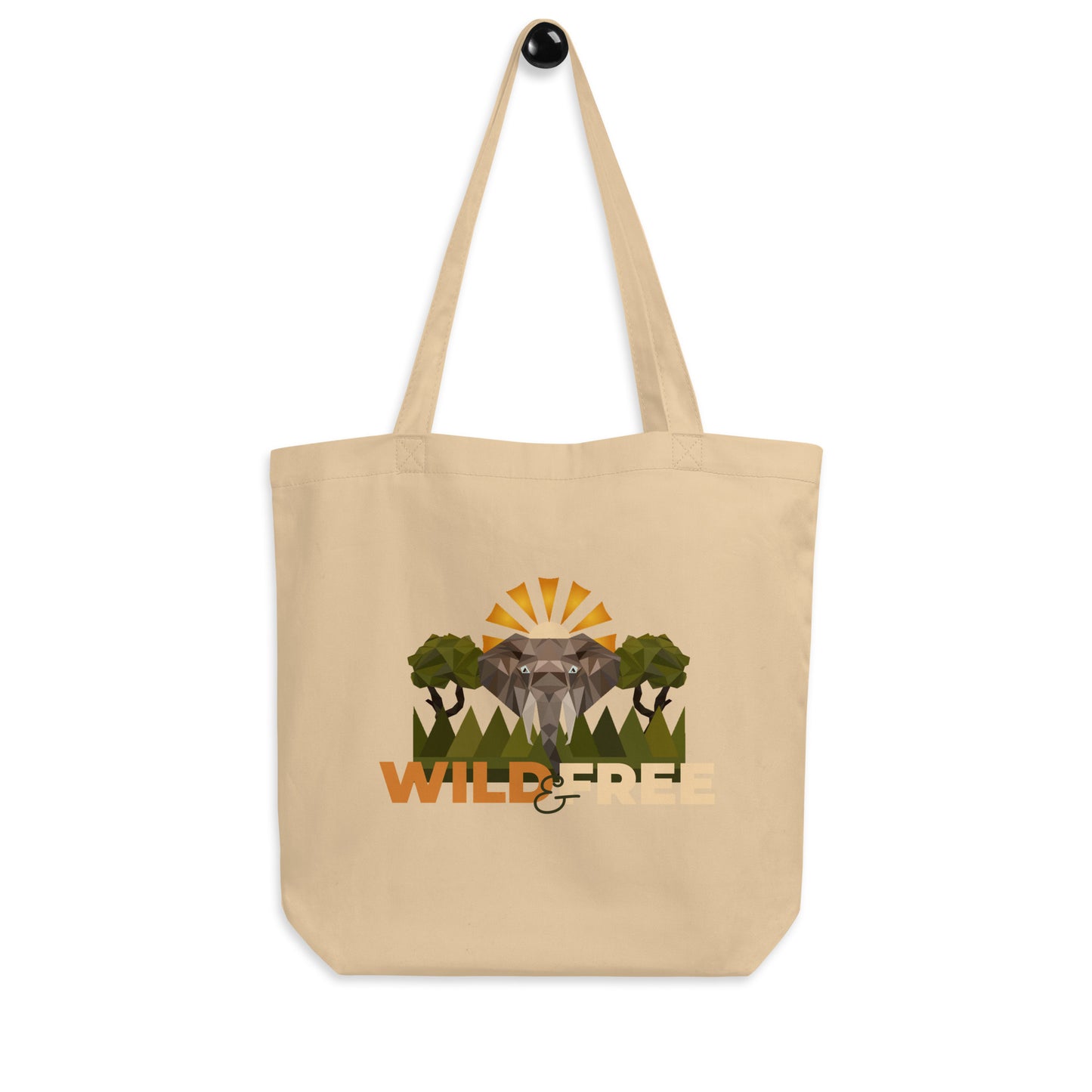Roaming Giant Tote Bag - Elephant Graphic Tote - ELMUGO