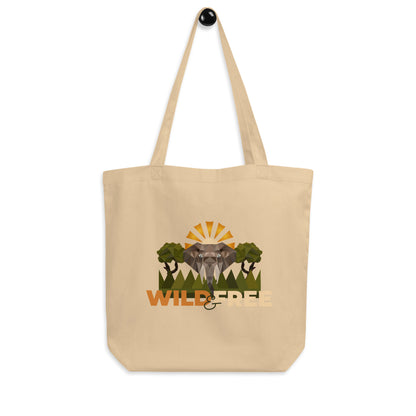 Wild & Free Tote Bag - Safari Tote Bag - ELMUGO